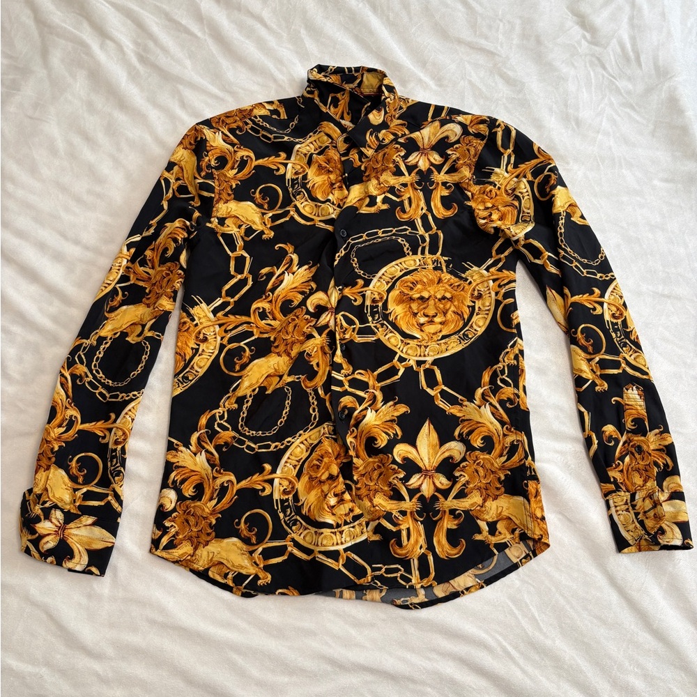 Baroque Gold By Drill Clothing Lion Dress Shirt